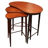 Danish Kidney Shaped Nesting Tables