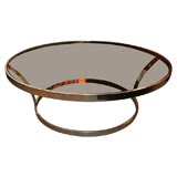 Chrome Circluar Coffee Table