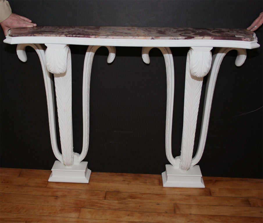 A wonderful painted console by Jansen