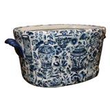 20th Century Chinese Blue and White Footbath