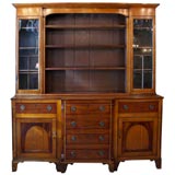 Antique English oak and mahogany Welsh dresser.