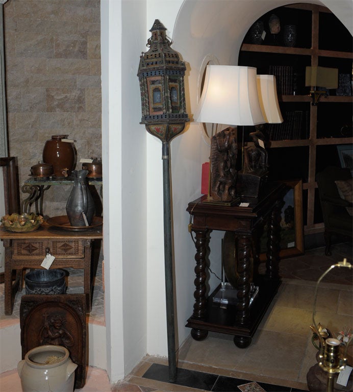 Tole Painted Lantern
