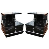 Pair of Hollywood End Tables/Nightstands By Grosfeld House