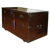 Pine Tree Blanket Chest with Lock