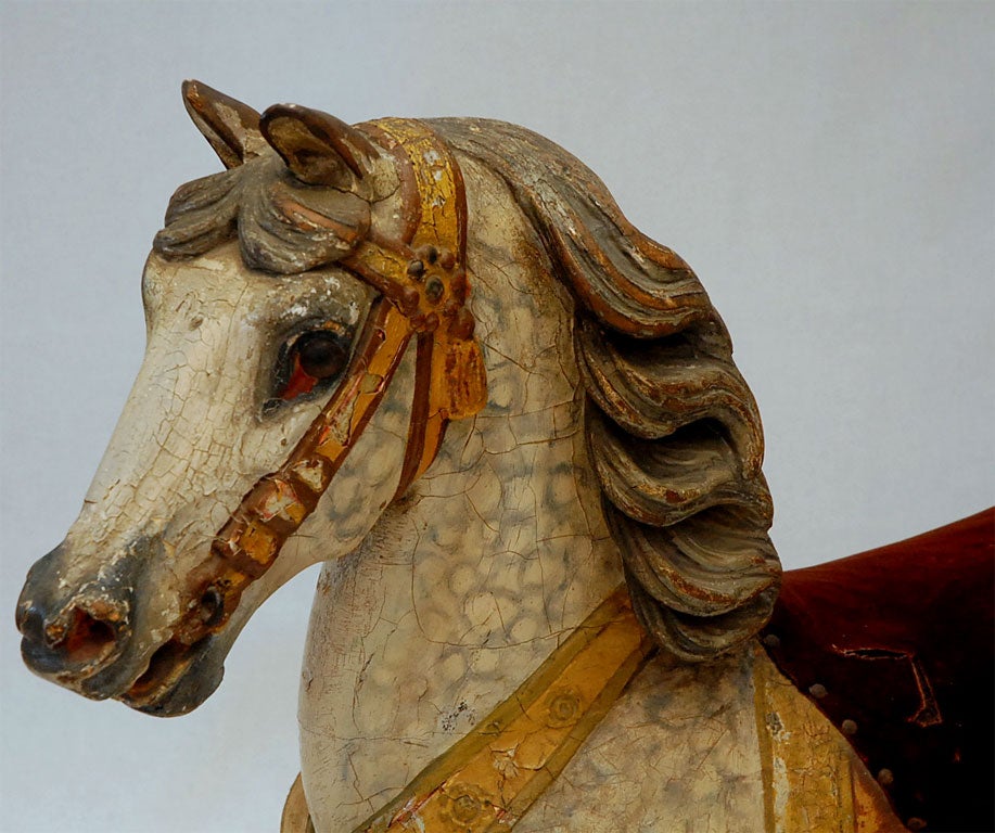 antique carousel horses