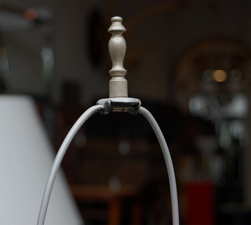 Antique Mercury Glass Lamp 2