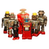 Vintage Selection of Robot Figures