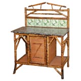 Antique Marble Top Side Washstand