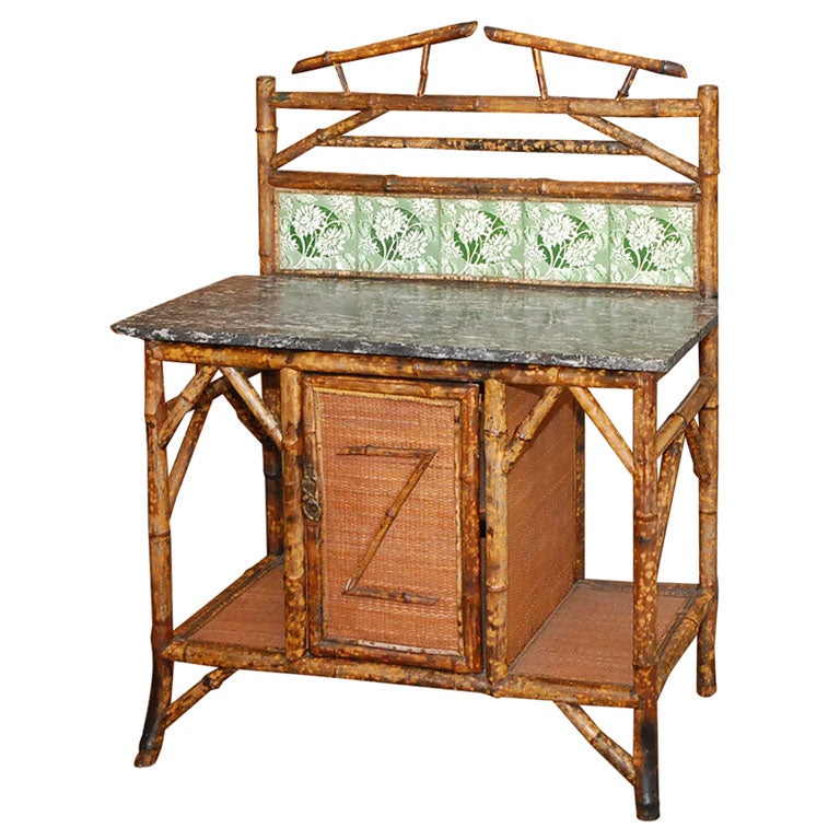 Marble Top Side Washstand