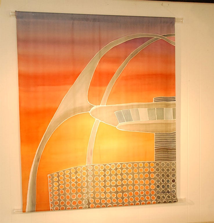 Handpainted Silk Tapestry by Alexandra Becket