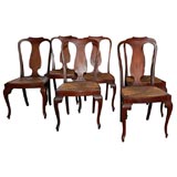SET OF SIX FRENCH ELEGANT COUNTRY CHAIRS
