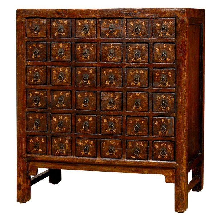 Small apothercary cabinet from the Gansu Province For Sale