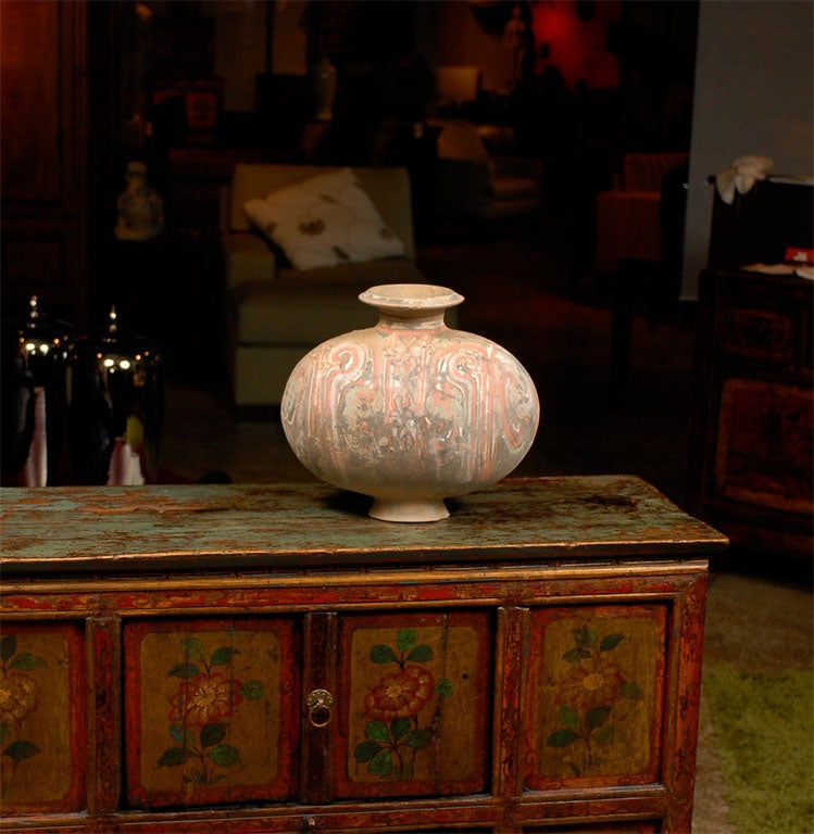 Cocoon Jar/Pottery from the Han Dynasty