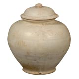 Tang Dynasty Jar With Matching Domed Shaped Cover