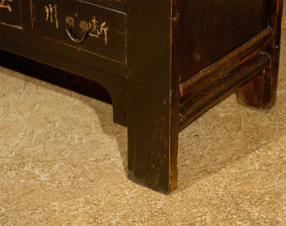 Black Shanxi Apothecary Cabinet