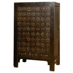 Black Shanxi Apothecary Cabinet