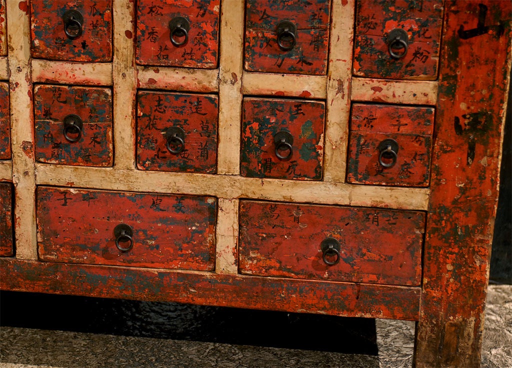 19th Century Large apothecary chest from Gansu Province For Sale