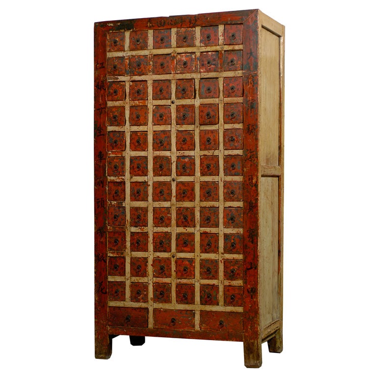 Large apothecary chest from Gansu Province For Sale