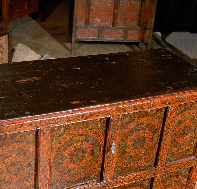 Tibetan Chest with original leather hardware For Sale 2