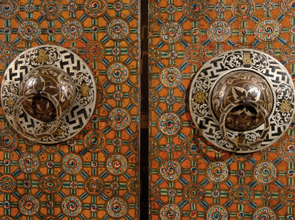 Tibetan Doors with original knockers For Sale 2
