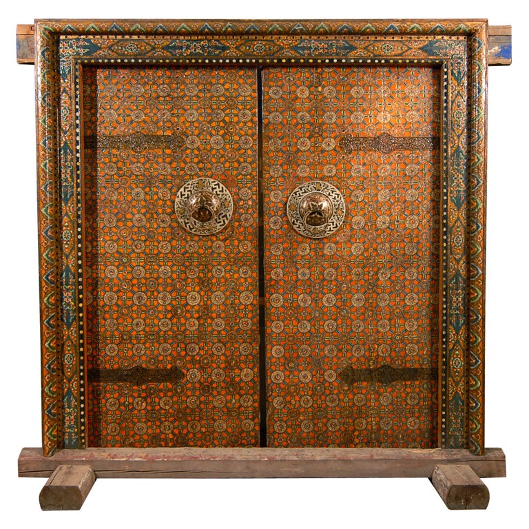Tibetan Doors with original knockers For Sale