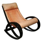 Vintage Gae Aulenti rocking chair