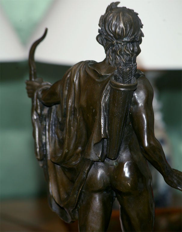 Bronze A BRONZE STATUE OF APOLLO BELVEDERE  SIGNED 