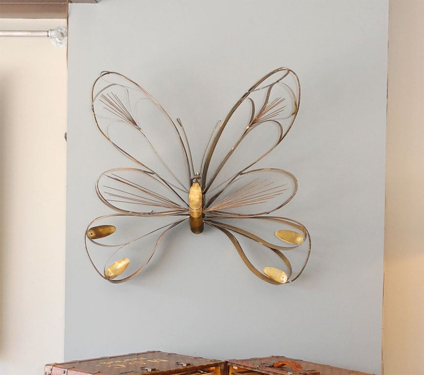 Signed Curtis Jere Butterfly Wall Sculpture 3