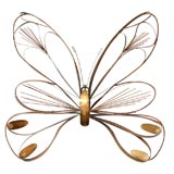 Signed Curtis Jere Butterfly Wall Sculpture