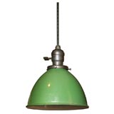 Green Enamel Pendant Fixtures