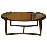 Large Round Mahogany Coffee Table