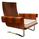 Bent Plywood with Rosewood Veneer Prototype Chair