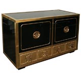 Black Mastercraft chest with Chinese characters