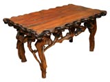 Chinese Organic Root Country Coffee Table