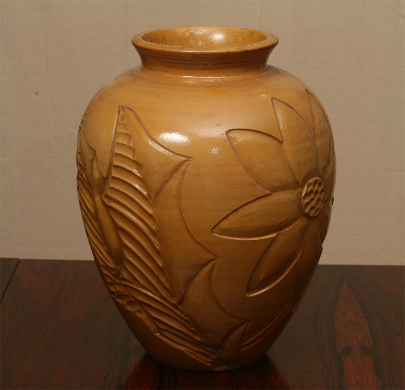 Large Pottery Vase from Knapstrup Keramic For Sale at 1stDibs