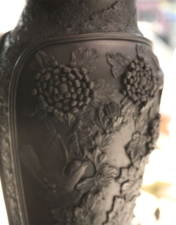 large bronze vase