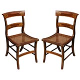 Pair of New York Painted Fancy Chairs