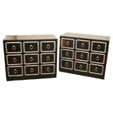 Pair Dorothy Draper Style Chests