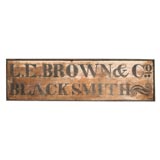 19th c Blacksmith Sign