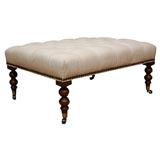 tufted tall leg ottoman