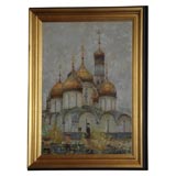 Antique Early 20th Century Impressionistic Oil on Board