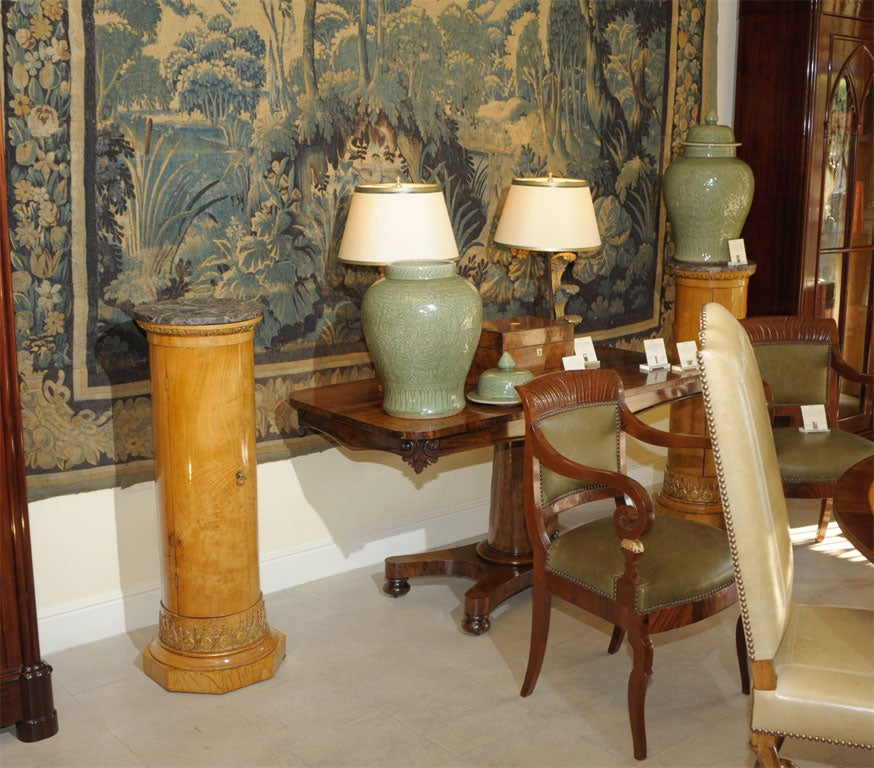 A PAIR OF Early 19th Century BALTIC BIRCH Pedestals