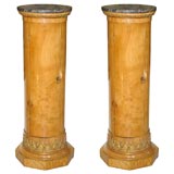 A PAIR OF Early 19th Century BALTIC BIRCH Pedestals