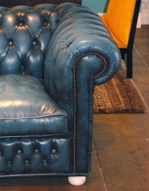 20th Century Vintage Leather Chesterfield Sofa