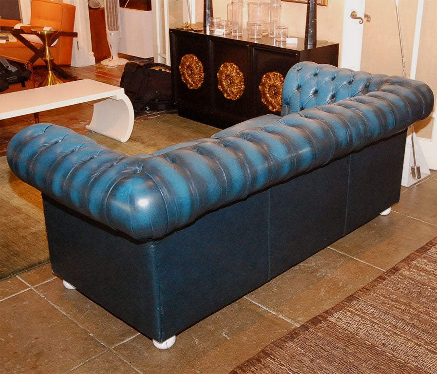 Vintage Leather Chesterfield Sofa 4