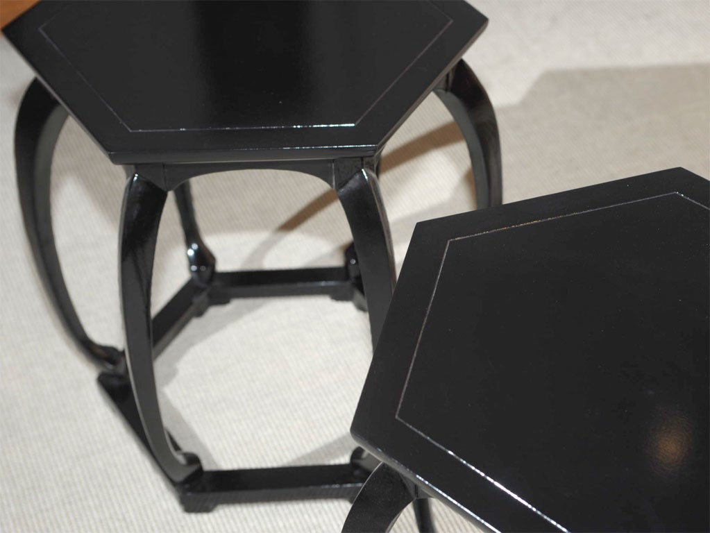 Pair of Baker Drum tables 2
