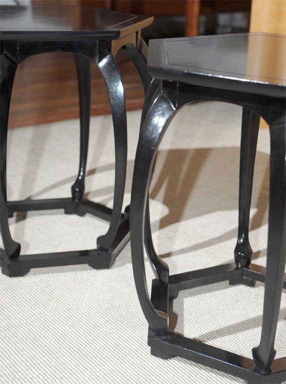 Pair of Baker Drum tables 3
