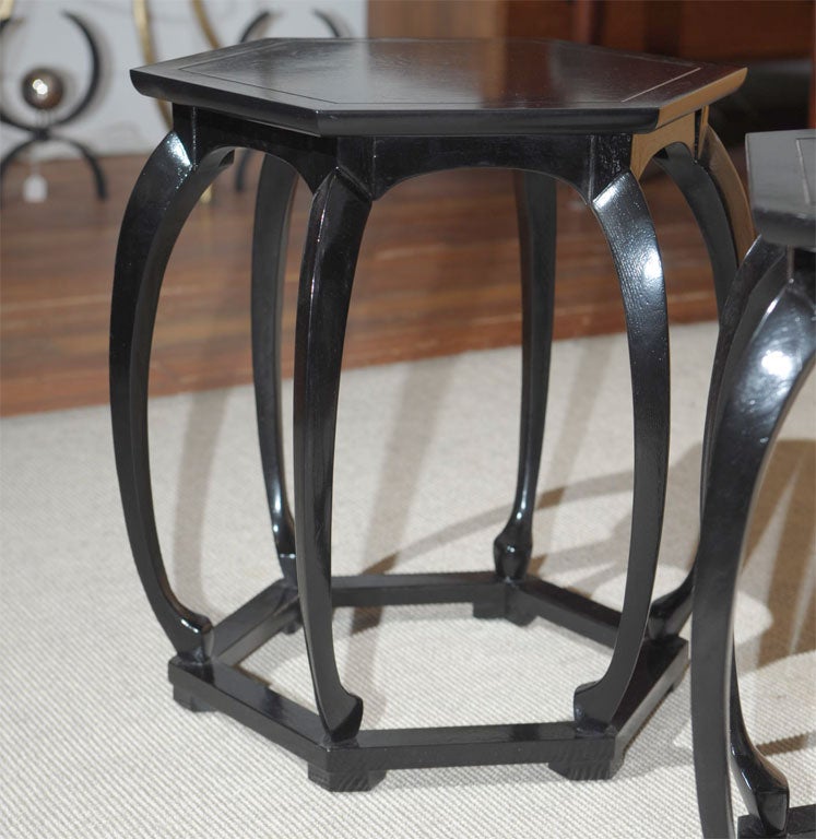 Pair of Baker Drum tables 4