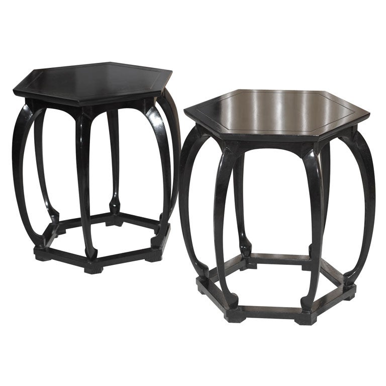 Pair of Baker Drum tables