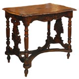 Continental Carved Walnut Table
